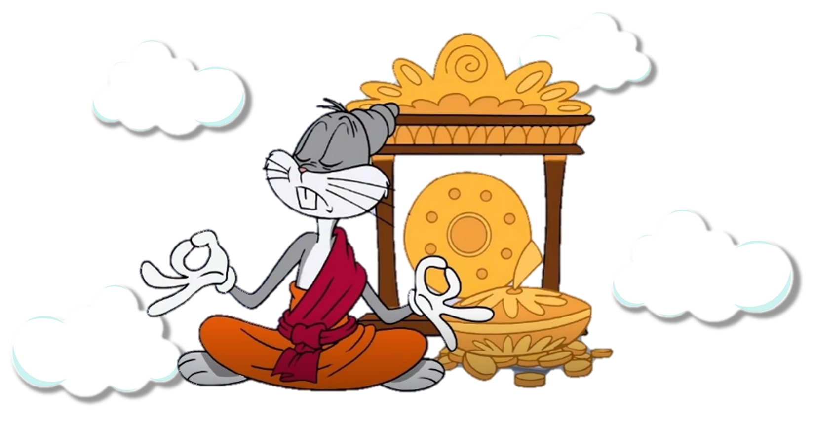 Imagem do personagem Perna Longa meditando