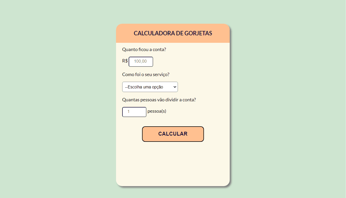imagem do projeto Calculadora de Gorjetas